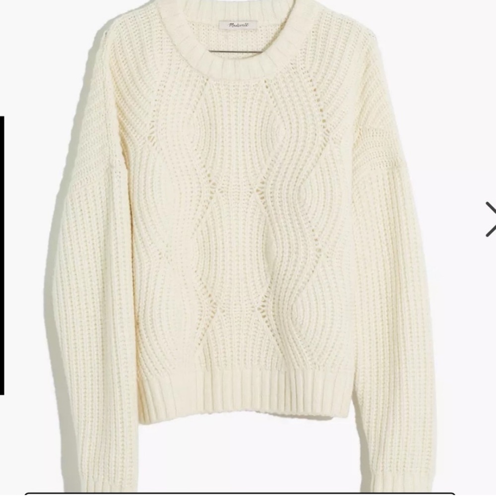 Madewell Everett Rib-Play Pullover Sweater Small